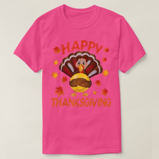 T-shirt Drôle Turquie volleyball Bon thanksgiving (Design devant)