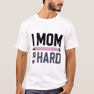 T-shirt Drôle Typographie Gras « J'ÊTRE MAMAN TELLEMENT DU