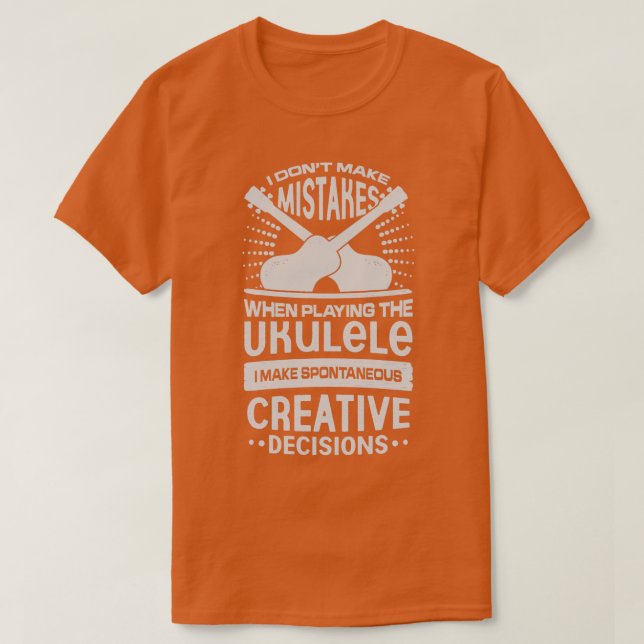 T-shirt Drôle Ukulele Player Cadeau (Design devant)