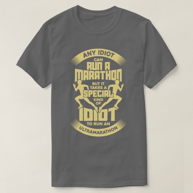 T-shirt Drôle Ultra Marathon Courir Marathoner Cadeau (Design devant)