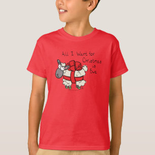 T-shirt Drôle Vacances Mignonne Mouton de Noël Carton