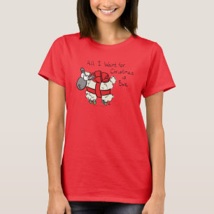 T-shirt Drôle Vacances Mignonne Mouton de Noël Carton