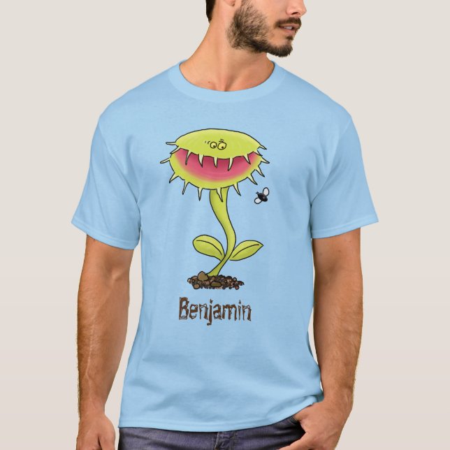 T-shirt Drôle Vénus dessin animé de piège à mouches (Devant)