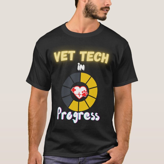 T-shirt Drôle Vet Tech en cours Idéal pour vétéran futur (Devant)