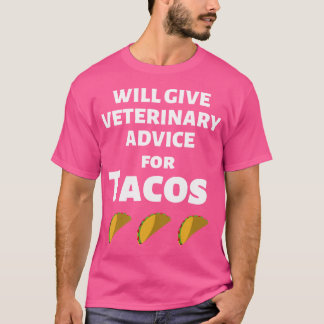 T-shirt Drôle Vétérinaire Vétérinaire Conseil étudiant Tac