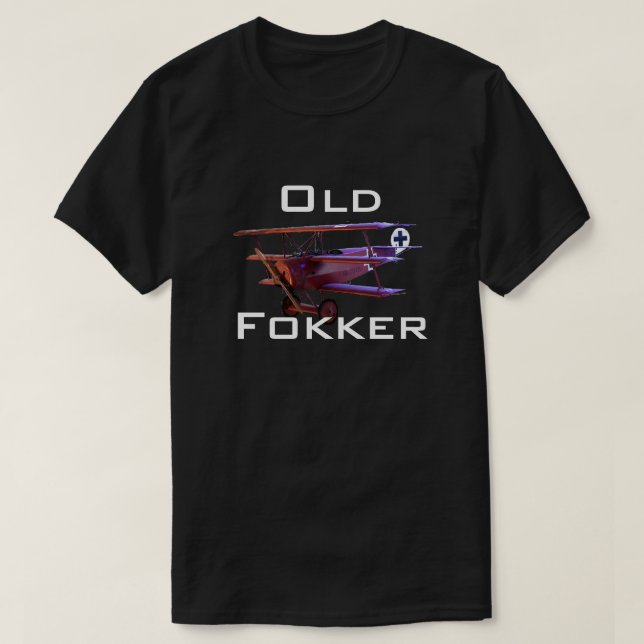 T-shirt Drôle "vieux Fokker " (Design devant)