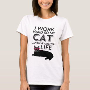T-shirt drôle vintage de chat pour l'amoureux des