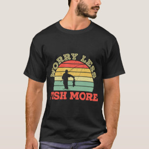 T-shirt DRÔLE vintage , l'école est importante mais la pêc