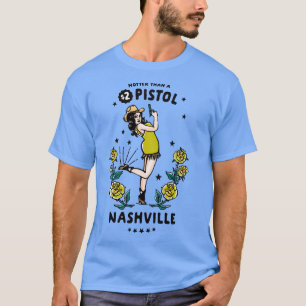 T-shirt Drôle Vintage Nashville Tennessee Country Cowgirl