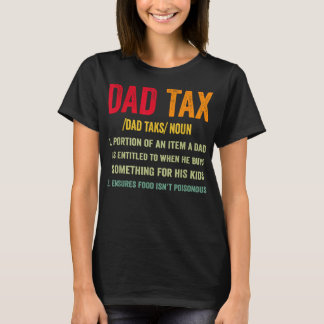 T-shirt Drôle Vintage papa Définition de l'impôt Vêtements