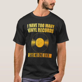 T-shirt Drôle Vinyl Record Design Hommes femmes Record Lov