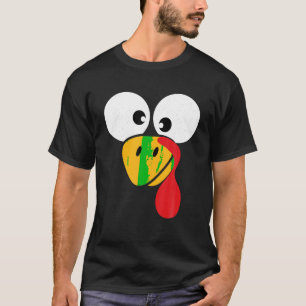T-shirt Drôle visage de dinde pour jumeler les enfants grâ