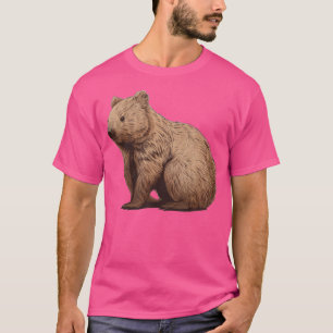 T-shirt Drôle visage Wombat