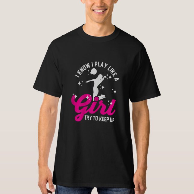 T-shirt Drôle Volleyball Amateur Graphique Femmes Et Fille (Devant)
