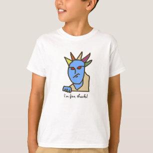 T-shirt Drôle WEIRDOS Caricature ennuyée