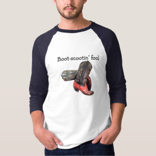 T-shirt Drôle Western Cowboy Boot Scoot