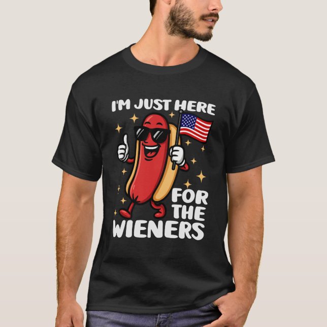 T-shirt Drôle Wieners BBQ Hot Dog (Devant)