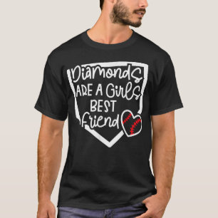 T-shirt Drôles de Diamants Sont Les Meilleurs Amis D'une F