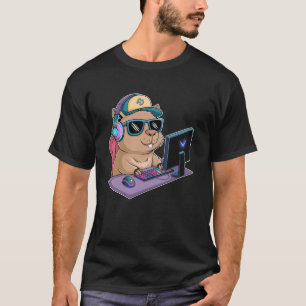 T-shirt Drôles de jeux vidéo PC Graphique Animal Capybara