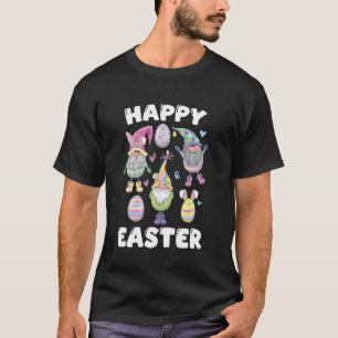 T-shirt Drôles de nains de jardin de Pâques Joyeuses Pâque