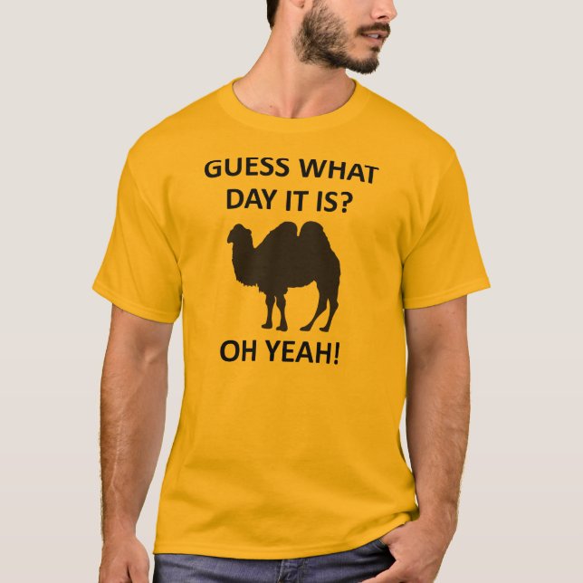 T-shirt drôles pour le chameau de la Journée (Devant)