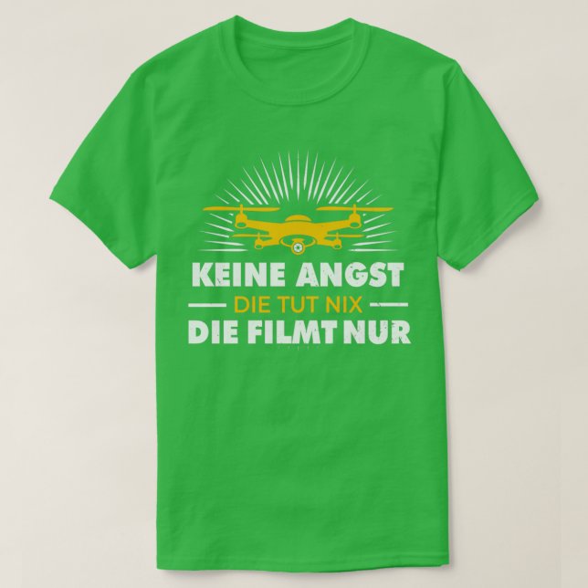 T-shirt Drone Drôle Chants Quadcopter Cadeau VNeck (Design devant)