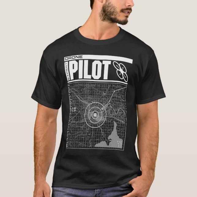 T-shirt Drone Expert Pilot (Devant)