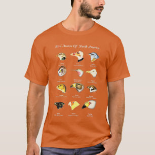 T-shirt Drones D'Oiseaux D'Amérique Du Nord Guide Sur Le T
