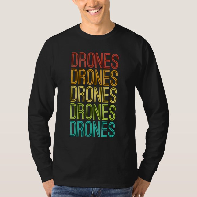 T-shirt Drones rétro Vintages cool (Devant)