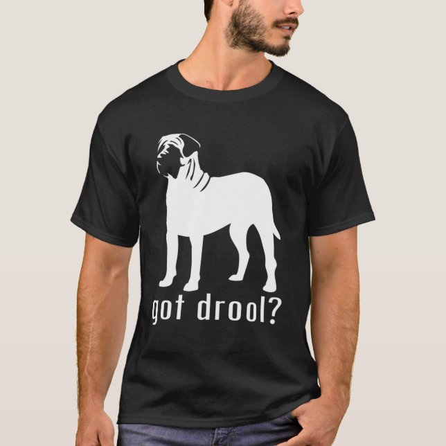 T-shirt Drool Nickerstickers Anglais Mastiff (Devant)