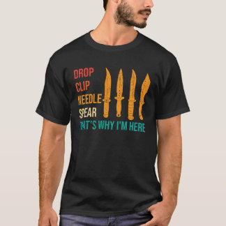 T-shirt Drop Clip Needle Spear Knife Collector