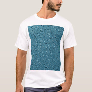 T-shirt Droplets numériques incorporés sur surface bleue