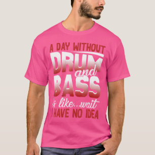 T-shirt Drum Amusant Et Chemise Basse Par Jour Sans Basse 