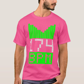 T-shirt Drum Bass 174 Bpm - Dnb Jungle Party Raver Dj Gif