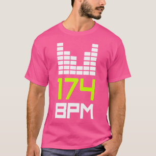T-shirt Drum Et Basse 174 Bpm Dnb Musique Liquide Jungle E