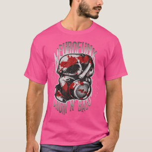 T-shirt Drum Et Basse Dnb Neurofunk Dj Space Drum Électriq
