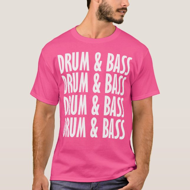 T-shirt Drum Et Basse Musique Liquide Jungle Edm Cool Drum (Devant)