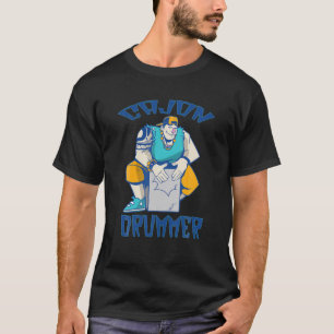 T-shirt Drum Heartbeat Music Lover Cadeau Pour Drummer - C
