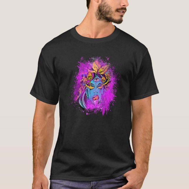 T-shirt Drum N Basse Hardstyle Frenchcore Satan Spirituel  (Devant)