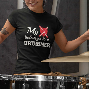 T-shirt Drummer Coeur Appartient