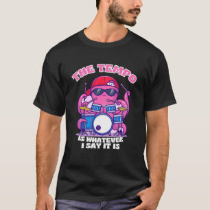 T-shirt Drummer Dit Que Le Tempo Est Ce Que Je Dis