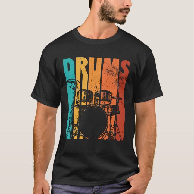 T-shirt Drummer Drums| Don du tambour (Devant)