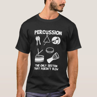 T-shirt Drummer Marching Band Orchestra Percussion
