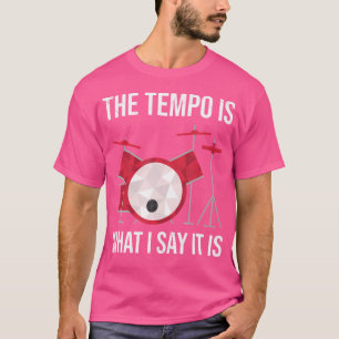 T-shirt Drummer Music Tempo Band Percussion Drôle Humour D