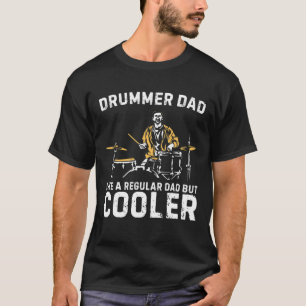 T-shirt Drummer Papa Drum Musical Drum Hommes Vêtement Drô