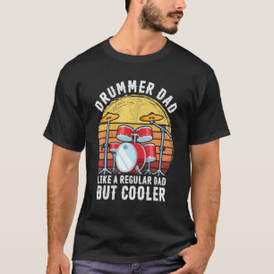 T-shirt Drummer Papa Musique Drum Hommes Vêtements Drums P