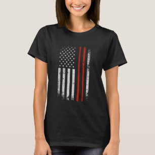 T-shirt Drummer Percussionist Drumsticks Distressed USA Fl