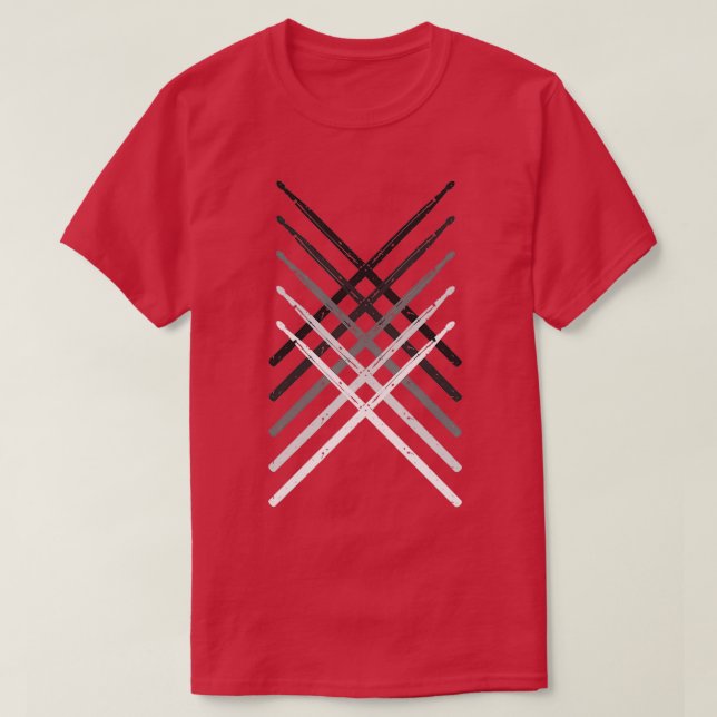 T-shirt Drummers Drum Sticks Percussion Gift For Musician  (Design devant)