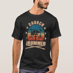 T-shirt Drumming Chrétien Avec Tambours Religieux Et Églis