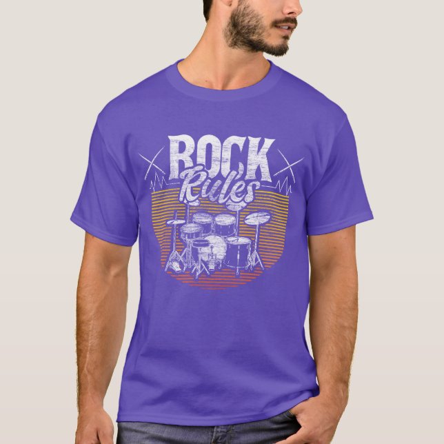 T-shirt Drums Band Instrument Gift Idea funny (Devant)
